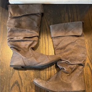 Brown Suede Boots